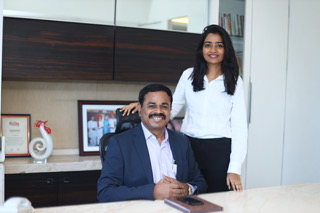 Mr. Uddhav Ahire along with her daughter Miss. Shruti Ahire